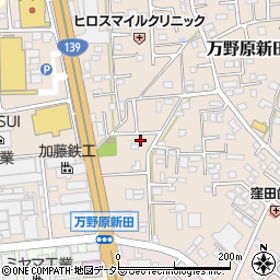 静岡県富士宮市万野原新田3592-4周辺の地図