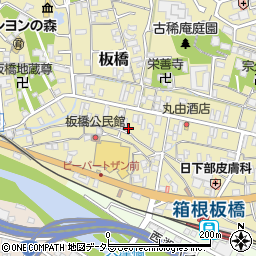 神奈川県小田原市板橋624周辺の地図