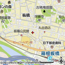 神奈川県小田原市板橋629周辺の地図