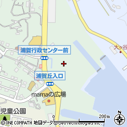 神奈川県横須賀市浦賀4丁目周辺の地図