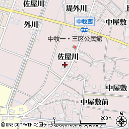 愛知県稲沢市祖父江町中牧堤外川1441周辺の地図