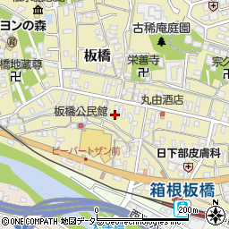 神奈川県小田原市板橋627周辺の地図
