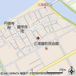 滋賀県彦根市三津屋町1055周辺の地図