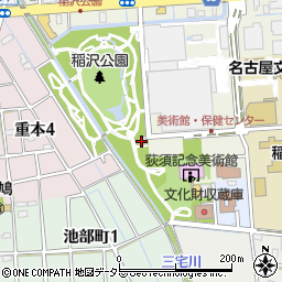 稲沢公園トイレ１周辺の地図
