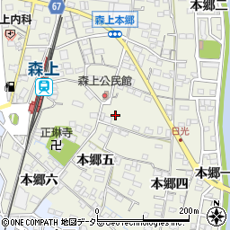 愛知県稲沢市祖父江町森上本郷五28周辺の地図