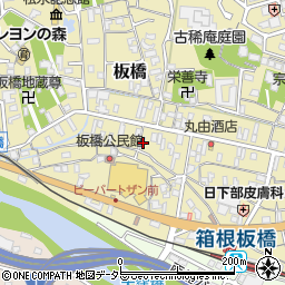 神奈川県小田原市板橋621周辺の地図