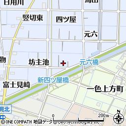 愛知県稲沢市片原一色町坊主池周辺の地図
