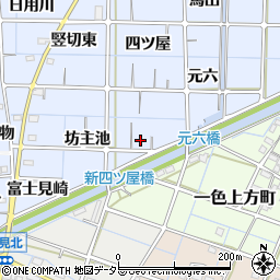 愛知県稲沢市片原一色町（坊主池）周辺の地図