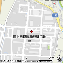 駒門部隊ＰＸ共同店舗周辺の地図