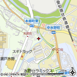愛知県瀬戸市本郷町396周辺の地図
