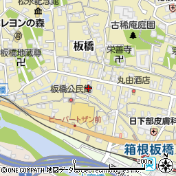 神奈川県小田原市板橋619周辺の地図