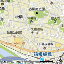 神奈川県小田原市板橋640-1周辺の地図