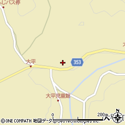愛知県豊田市大平町（両工）周辺の地図
