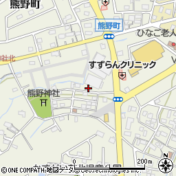 愛知県春日井市熊野町1350-60周辺の地図
