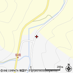 京都府南丹市美山町板橋（堂ケ谷）周辺の地図