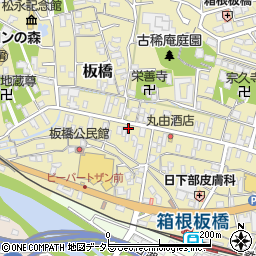 神奈川県小田原市板橋632周辺の地図