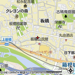 神奈川県小田原市板橋603周辺の地図
