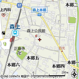 愛知県稲沢市祖父江町森上本郷五8周辺の地図