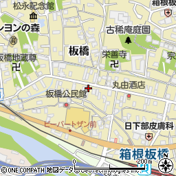 神奈川県小田原市板橋621-3周辺の地図