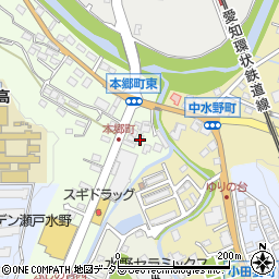 愛知県瀬戸市本郷町400周辺の地図