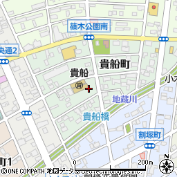 愛知県春日井市貴船町58周辺の地図