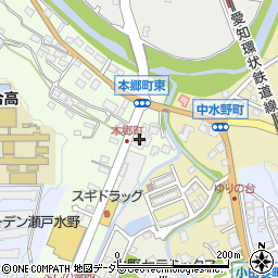 愛知県瀬戸市本郷町401周辺の地図