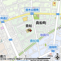 愛知県春日井市貴船町53周辺の地図
