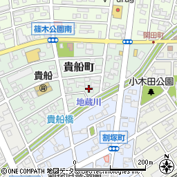 愛知県春日井市貴船町134周辺の地図