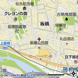 神奈川県小田原市板橋605周辺の地図