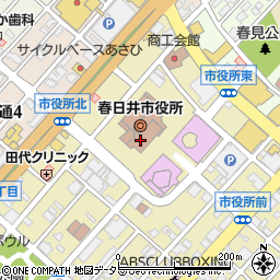 春日井市消防本部周辺の地図