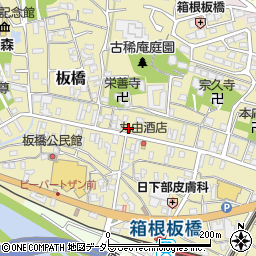 神奈川県小田原市板橋643周辺の地図