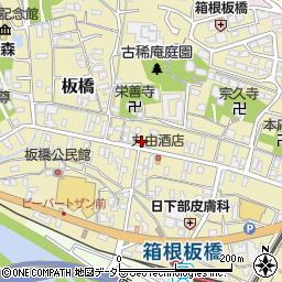 神奈川県小田原市板橋643周辺の地図