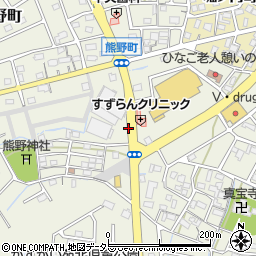 愛知県春日井市熊野町1485-1周辺の地図