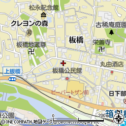 神奈川県小田原市板橋601周辺の地図