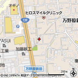 静岡県富士宮市万野原新田3930-3周辺の地図
