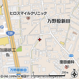 静岡県富士宮市万野原新田3590-1周辺の地図