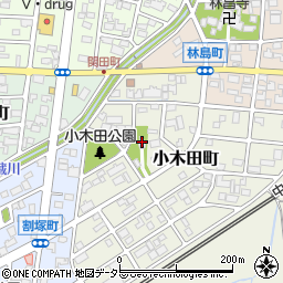 小木田神社周辺の地図