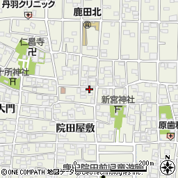 愛知県北名古屋市鹿田院田屋敷339周辺の地図