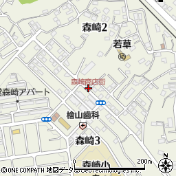 森崎商店街周辺の地図