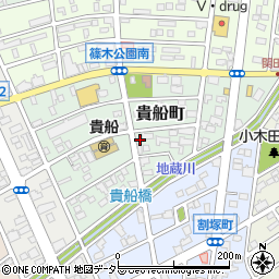 愛知県春日井市貴船町125周辺の地図