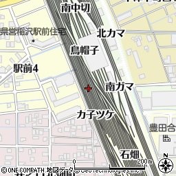 愛知県稲沢市下津町東細廻周辺の地図