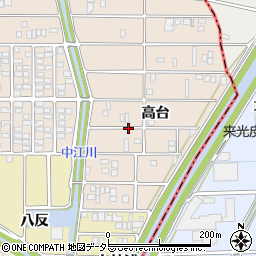 愛知県北名古屋市六ツ師高台周辺の地図