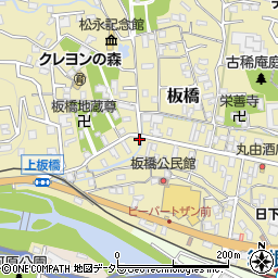 神奈川県小田原市板橋595周辺の地図