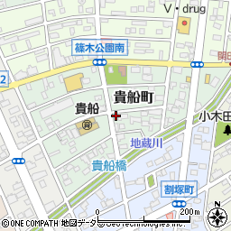 愛知県春日井市貴船町124周辺の地図