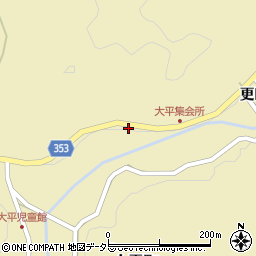 愛知県豊田市大平町下栗16周辺の地図