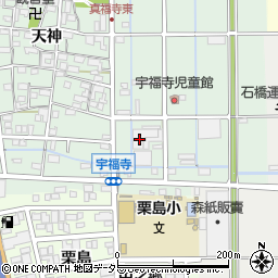 愛知県北名古屋市宇福寺長田94-1周辺の地図