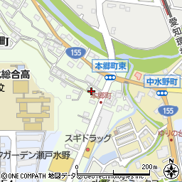 愛知県瀬戸市本郷町284-2周辺の地図
