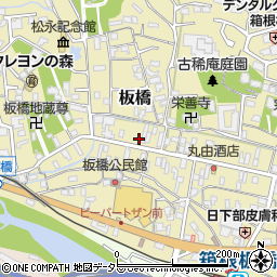 神奈川県小田原市板橋616周辺の地図