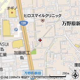 静岡県富士宮市万野原新田3595周辺の地図