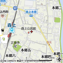愛知県稲沢市祖父江町森上本郷五7周辺の地図